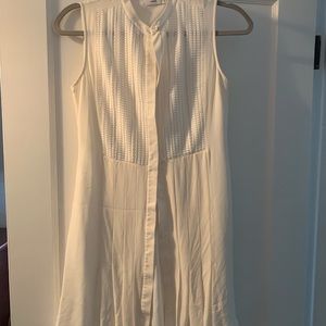 Vince silk button down tunic